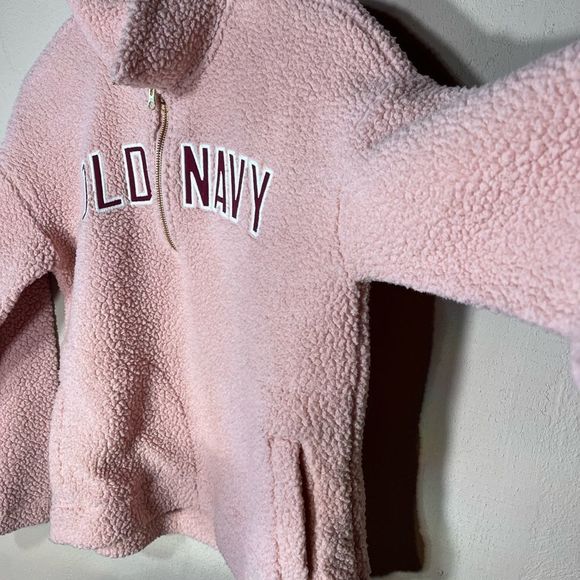 Old Navy sz S pink fuzzy Letter Sweatshirt - Picture 5 of 5